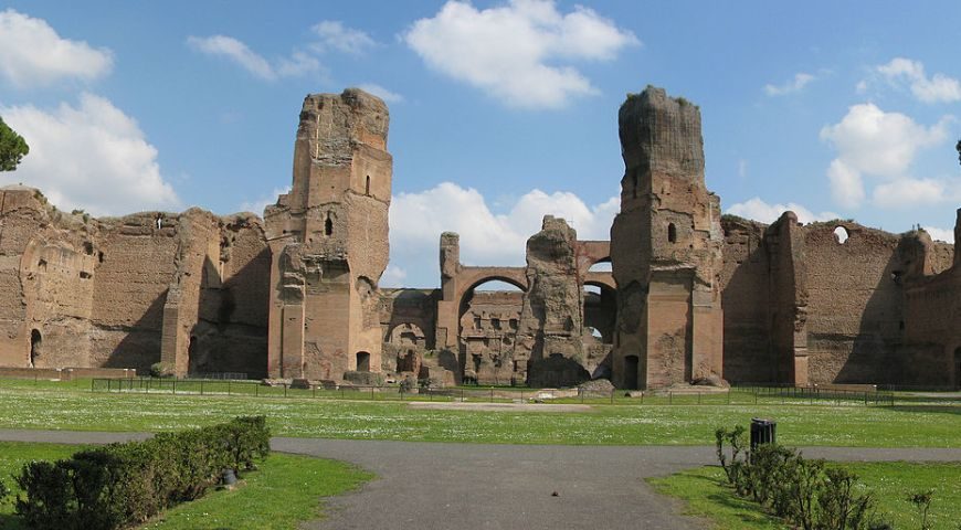 Panorama de las termas de Caracalla