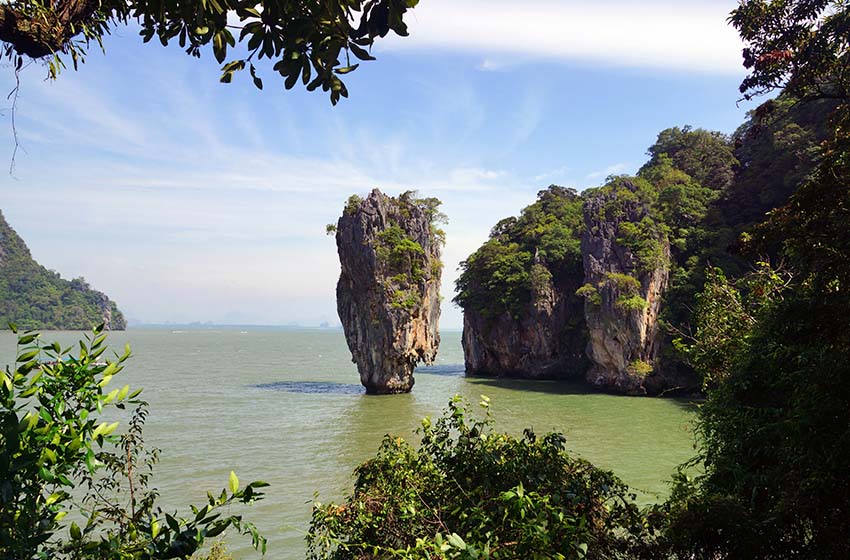 Tailandia Ao Phang Nga isla panorámica