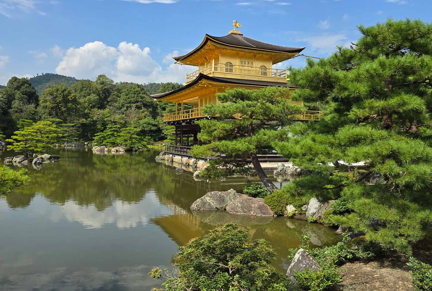 Japon Kyoto tejado dorado