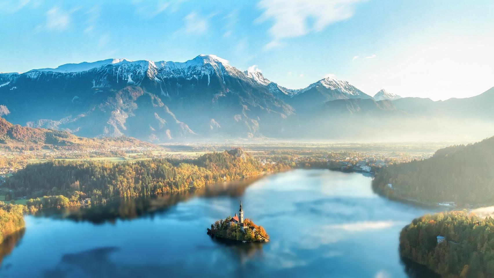 Castillo en el lago Bled
