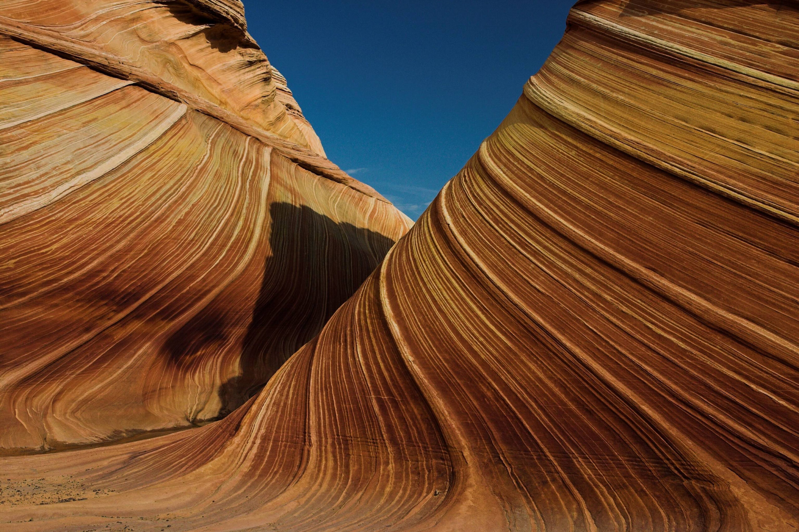 Wave sandstone rock formations in Arizona, United States